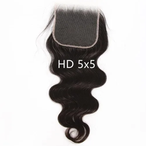 Vista 29 de Afro Kinky Curly 5x5 HD Cierre de encaje prearrancado con borde rizado de bebé 4B 4C, cierre de encaje HD de cabello humano transparente
