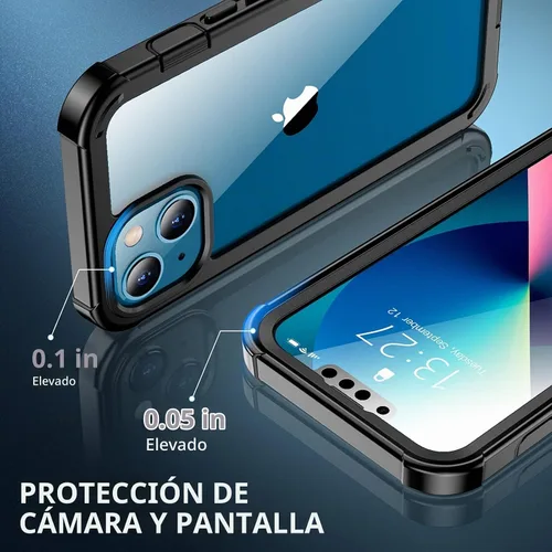 Vista 4 de Red2Fire Funda para iPhone 13, [Cuerpo Completo 360] [Protección de Servicio Pesado] con Protector de Pantalla Integrado Resistente Robusto 12 Pies