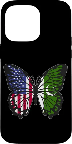 Vista 21 de Pakistani Roots USA Pakistan Mix Butterfly Pakistan Heritage Case for iPhone 17
