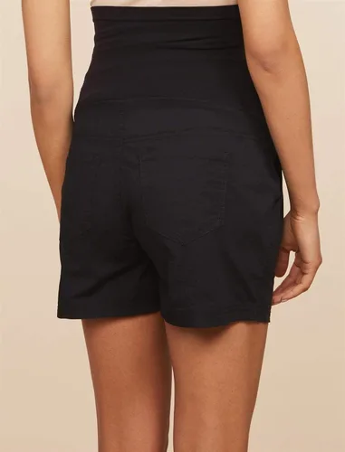Vista 5 de Motherhood Maternity Pantalón corto de popelina Secret Fit para mujer