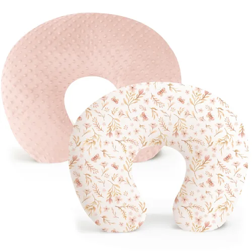Vista 8 de Konssy Paquete de 2 Fundas de Almohada de Lactancia, Cubiertas de Lactancia Suaves y Cómodas para Almohadas de Amamantamiento, Fundas de Almohada