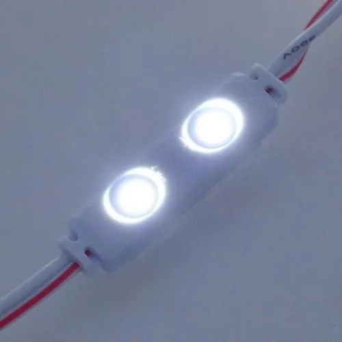 Vista 4 de Cadena UL de 10.9 pies de 50 módulos mini LED resistentes al agua, cada uno con 2 x SMD3528, 12 voltios, blanco cálido, 20142WW