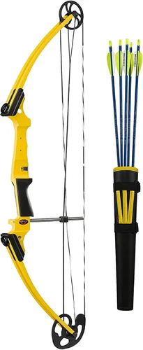 Vista 10 de Genesis Original Compound Bow & Arrow Kit - Adjustable Compound Bow for All Skill Levels Púrpura