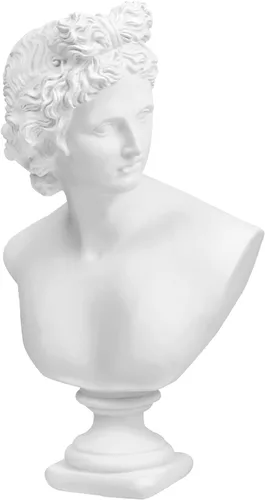 Vista 11 de Norrclp Estatua griega de Diana de 12.5 pulgadas, escultura clásica de busto romano de mitología griega para decoración del hogar
