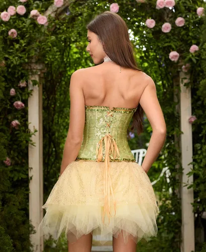 Vista 166 de SZIVYSHI Corsé para mujer, lencería moldeadora, body con cintura de encaje