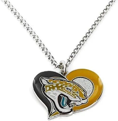 Vista 10 de Collar con colgante de corazón en espiral de la NFL - Joyería de regalo para mamá, esposa, hermana, hija, mejor amiga - Regalo ideal