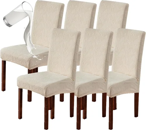 Vista 36 de Genina Fundas impermeables para sillas Parsons de comedor, fundas elásticas para sillas Parsons para comedor, cocina, funda protectora para silla