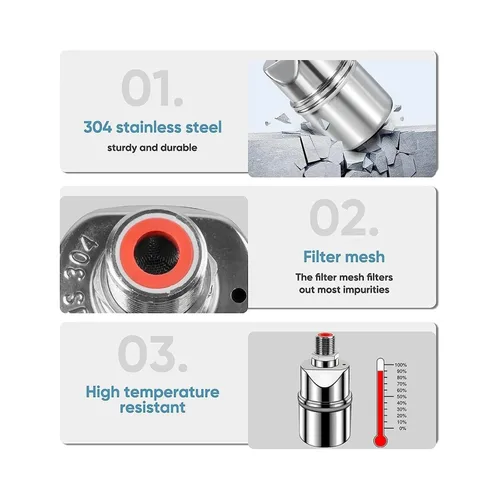 Vista 6 de Automatic Water Level Control Valve 1/2 Inch Stainless Steel Float Ball for Tank Swimming Pool Straight with Clip