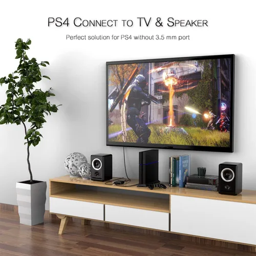 Vista 9 de Convertidor de extractor de audio HDMI ARC 4K60Hz y convertidor eARC compatible con HDMI a óptico SPDIF + conector AUX de 0.138 in adaptador