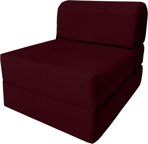 Vista 55 de D&D Futon Furniture. Silla plegable de espuma, sofá de estudio, colchón de espuma plegable para invitados (6 x 24 x 70 pulgadas, negro)