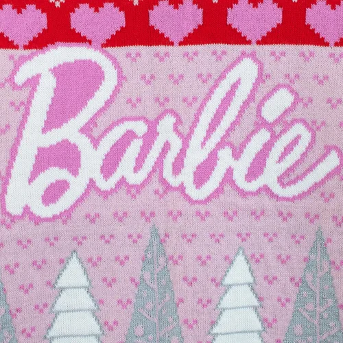 Vista 2 de Barbie Jersey de Navidad Suéter navideño para niñas Sudaderas de Navidad para niñas Producto