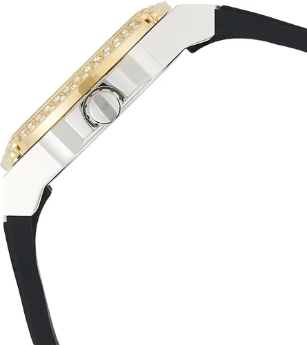 Vista 3 de Guess Reloj analógico de cuarzo para mujer con pulsera de silicona W1291L1 Negro - Reloj de cuarzo
