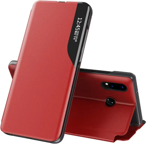 Vista 10 de Funda para Huawei P30 Pro, color negro Funda de piel con soporte, magnética, funda para teléfono para mujeres y hombres, protección a prueba