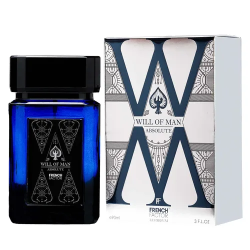Vista 3 de French Factor Will of Man Absolute Eau de Parfum para hombre (3.4 onzas líquidas) Perfume Oriental Oud de alta calidad de larga duración Colonia