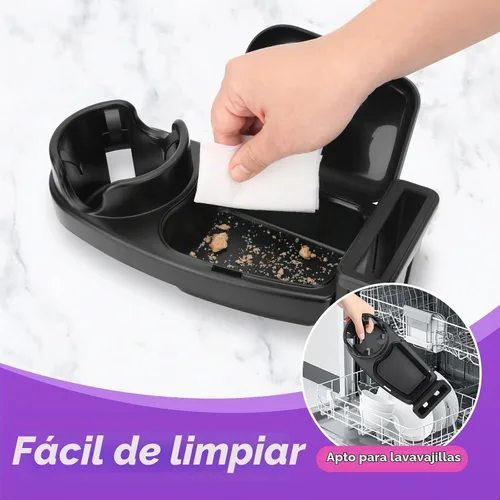 Vista 8 de Bandeja universal para refrigerios para cochecito, 3 en 1 soporte