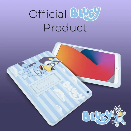 Vista 7 de Bluey Funda para iPad para Niños - Funda 10.2 para iPad de 9ª/8ª/7ª Generación - 2019/2020/2021 Funda para Tablet con Soporte, Protector de Silicona