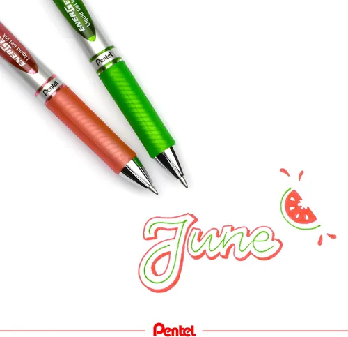 Vista 3 de Pentel BL77 EnerGel - Bolígrafo retráctil de gel líquido de 0.028 in, tinta naranja (BL77-F)