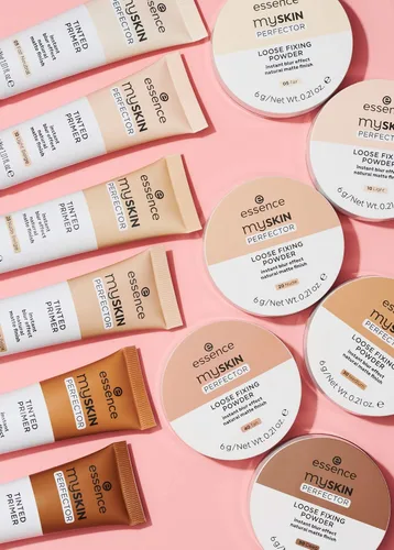 Vista 4 de essence My Skin Perfector Polvo de fijación suelto Efecto de desenfoque instantáneo y acabado mate natural Vegano, sin parabenos, sin gluten