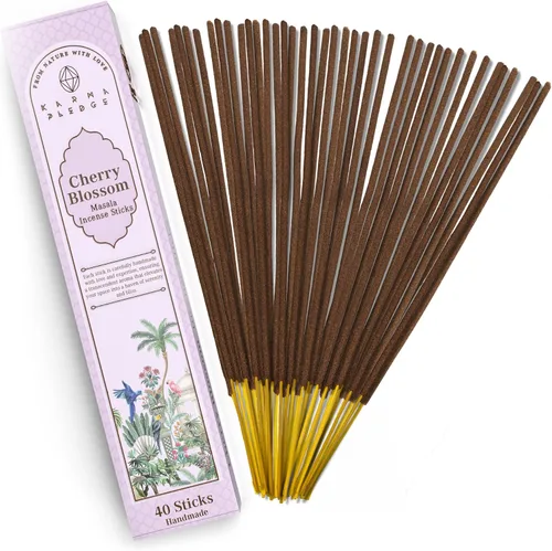 Vista 20 de Bakhoor - Varitas de incienso orgánicas sumergidas a mano, 100 varillas con hierbas naturales e ingredientes aromáticos, tiempo de combustión de 45