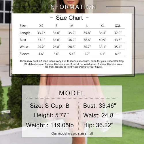 Vista 6 de Byinns Vestido de verano con volantes para mujer, vestido escalonado, hombros descubiertos, sin mangas, vestido fluido