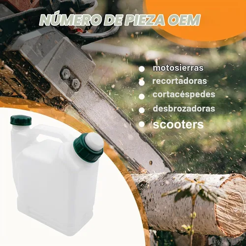 Vista 4 de Tanque de botella de mezcla de combustible de motor de 2 tiempos, contenedor de mezcla de combustible de 2 tiempos de 1.0 L, recipiente de mezcla