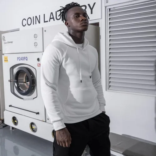 Vista 3 de TOLOER - Sudadera con capucha deportiva y casual para hombre color liso