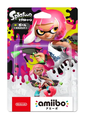 Vista 2 de Nintendo amiibo - Inkling Girl (Neon Pink) (Splatoon series) Japan Import (Versión original)