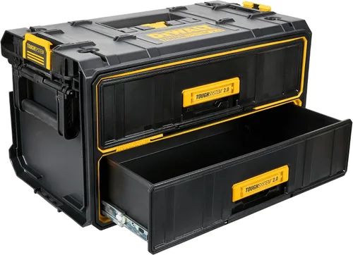 Vista 3 de DEWALT ToughSystem Caja de herramientas, 2.0 con dos cajones, 21.8 pulgadas (DWST08320)