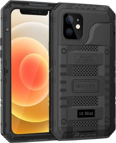 Vista 9 de Beasyjoy Funda para iPhone 12 - Impermeable, Grado Militar Resistente a Golpes con Protector de Pantalla Integrado, Protección Completa del Cuerpo