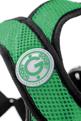 Vista 3 de gooby Choke última intervensión Perfect Fit Active X step-in sintético Piel de Cordero. Soft Arnés para perros pequeños, L, Hunter Green