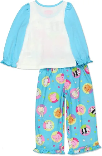 Vista 2 de Peppa Pig Pijama de poliéster suave para niñas pequeñas