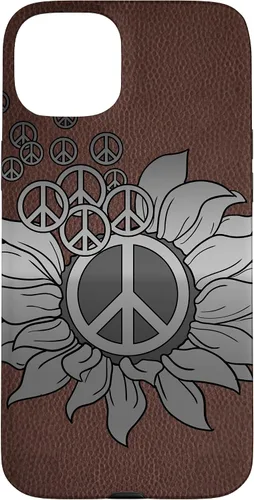 Vista 9 de Sunflower Peace Sign Hippie Hippy Vintage Floral Soul Gift Case for iPhone 17