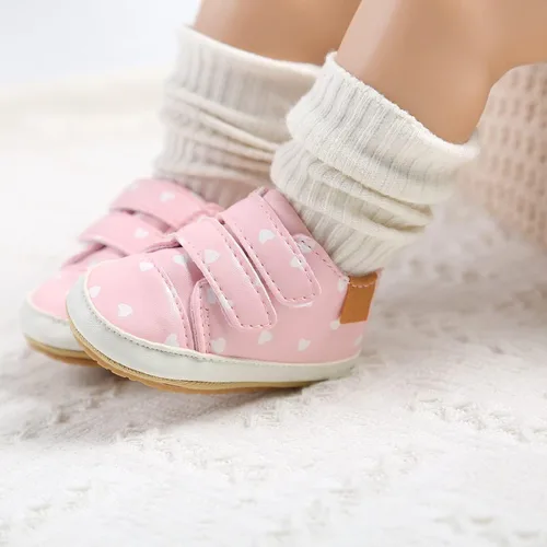 Vista 3 de GAISUMMI Zapatos para bebés niños y niñas, tenis de piel sintética para recién nacidos, suela de goma antideslizante, unisex, para niños pequeños