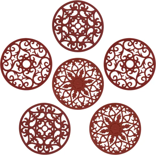 Vista 12 de Salvamanteles para platos calientes, salvamanteles de silicona para cocina, salvamanteles de silicona para ollas y sartenes calientes, soporte