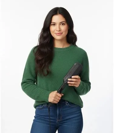 Vista 6 de CROC Plancha plana de titanio Nano negro, 1.75 pulgadas, para tratamientos de queratina, XL Plus