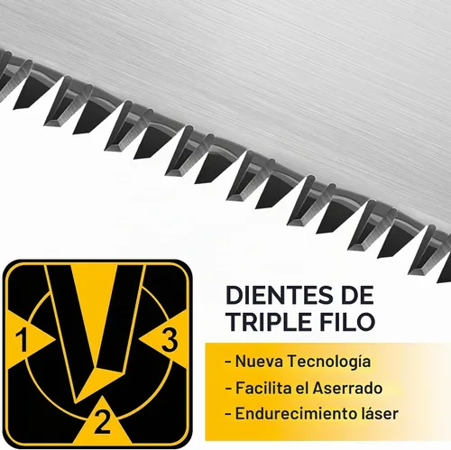 Vista 2 de Hanpex Sierra de mano profesional de 14 pulgadas, sierra de mano de corte fino de 11 TPI – idea de sierra manual afilada para cortar madera