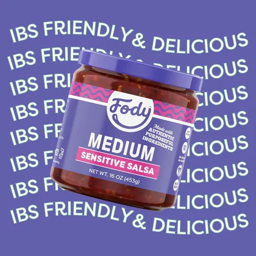 Vista 4 de Fody Foods Salsa mediana, 16 onzas, sin ajo y cebolla, bajo certificado FODMAP, apto para el intestino y el SII, vegano, sin OMG, sin gluten, apto