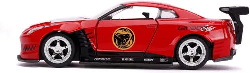 Vista 5 de Jada Toys Power Rangers 1:32 Red Ranger 2009 Nissan GT-R R35 Ben Sopra - Coches fundidos a presión, juguetes para niños y adultos