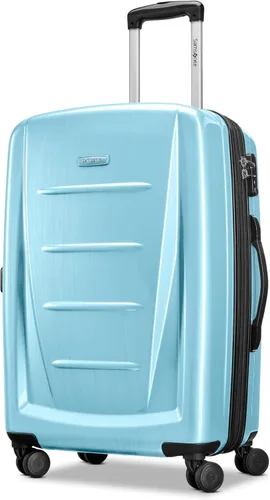 Vista 61 de Samsonite Winfield 2 Equipaje rígido con ruedas giratorias, Carbón vegetal, Grande de 28 pulgadas, a cuadros