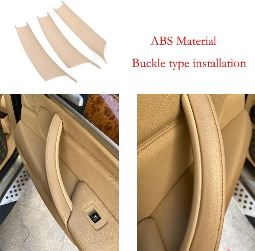 Vista 4 de TKREENO Cubierta de manija de puerta de automóvil para BMW X5 X6 E70 E71 2007-2013 manijas de puerta interior accesorios de decoración