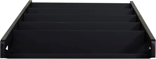 Vista 11 de Linon Melissa - Estantería de madera negra con cinco estantes Negro