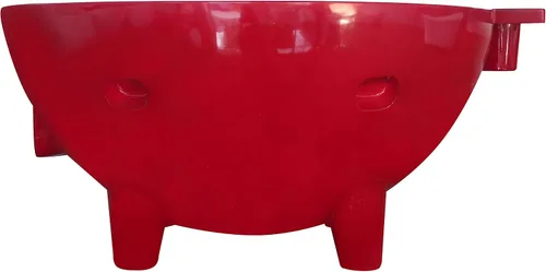 Vista 6 de ALFI brand FireHotTub-RW - Bañera de hidromasaje, vino tinto Rojo vino
