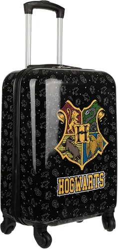 Vista 3 de Bioworld 20" Harry Potter ABS equipaje de mano con película de PC, cresta negra OSFA, Negro