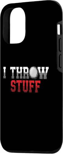 Vista 2 de iPhone 15 I Throw Stuff Lanzamiento de pista y campo Funda Shot Put