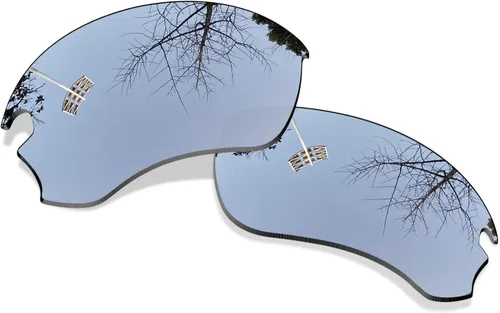Vista 9 de 4 pares de lentes de repuesto polarizadas para Oakley Si Speed Jacket - Negro+Azul+Plata+Rojo, Negro, titanio, rojo fuego y azul hielo, talla única