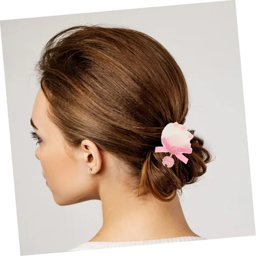 Vista 5 de FRCOLOR Preciosa horquilla de gato con lazo para el pelo para niñas, accesorios Kawaii para cosplay, fiestas de cumpleaños y festivales, diseño