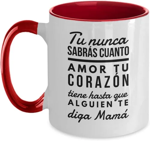 Vista 5 de Dia de la Madre Taza de café original taza chistoza regalo para mamá, abuela, día de la madre, 11onza, Negro
