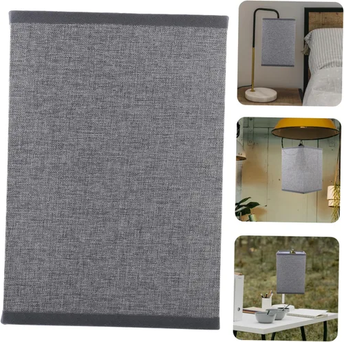 Vista 5 de Didiseaon Cubierta de lámpara de pie de lino, pantalla de lino de estilo simple, fácil de instalar para decoración del hogar, familiares y amigos