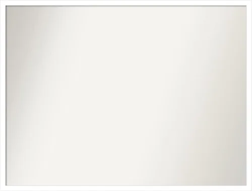 Vista 243 de Amanti Art Espejo de baño blanco para sobre el fregadero, 22 x 45 pulgadas, espejo de tocador rectangular blanco Lucie, marco de madera moderno