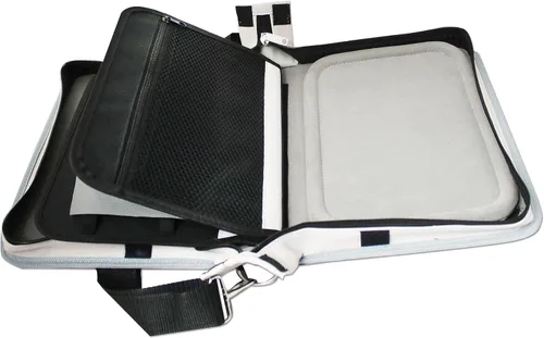 Vista 3 de The Beadsmith Voyager - Estuche para tablero de trabajo, almacenamiento y organizador para hacer joyas, estuche de viaje con correa para el hombro